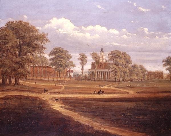 عرض عبر Clapham Common باتجاه الجانب الشمالي والرصيف بواسطة نوريس
