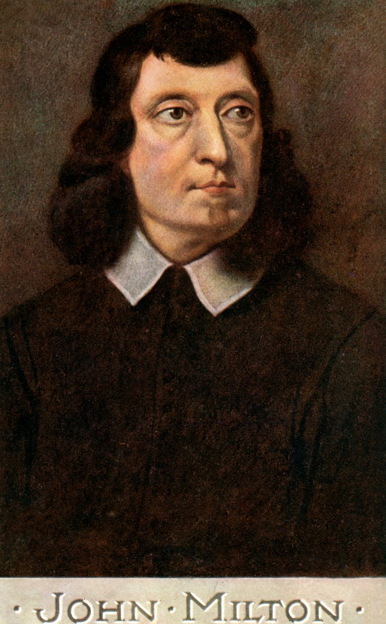 جون ميلتون 1608-1674 ، شاعر إنجليزي ، أوائل القرن العشرين. بواسطة CW Quinnell