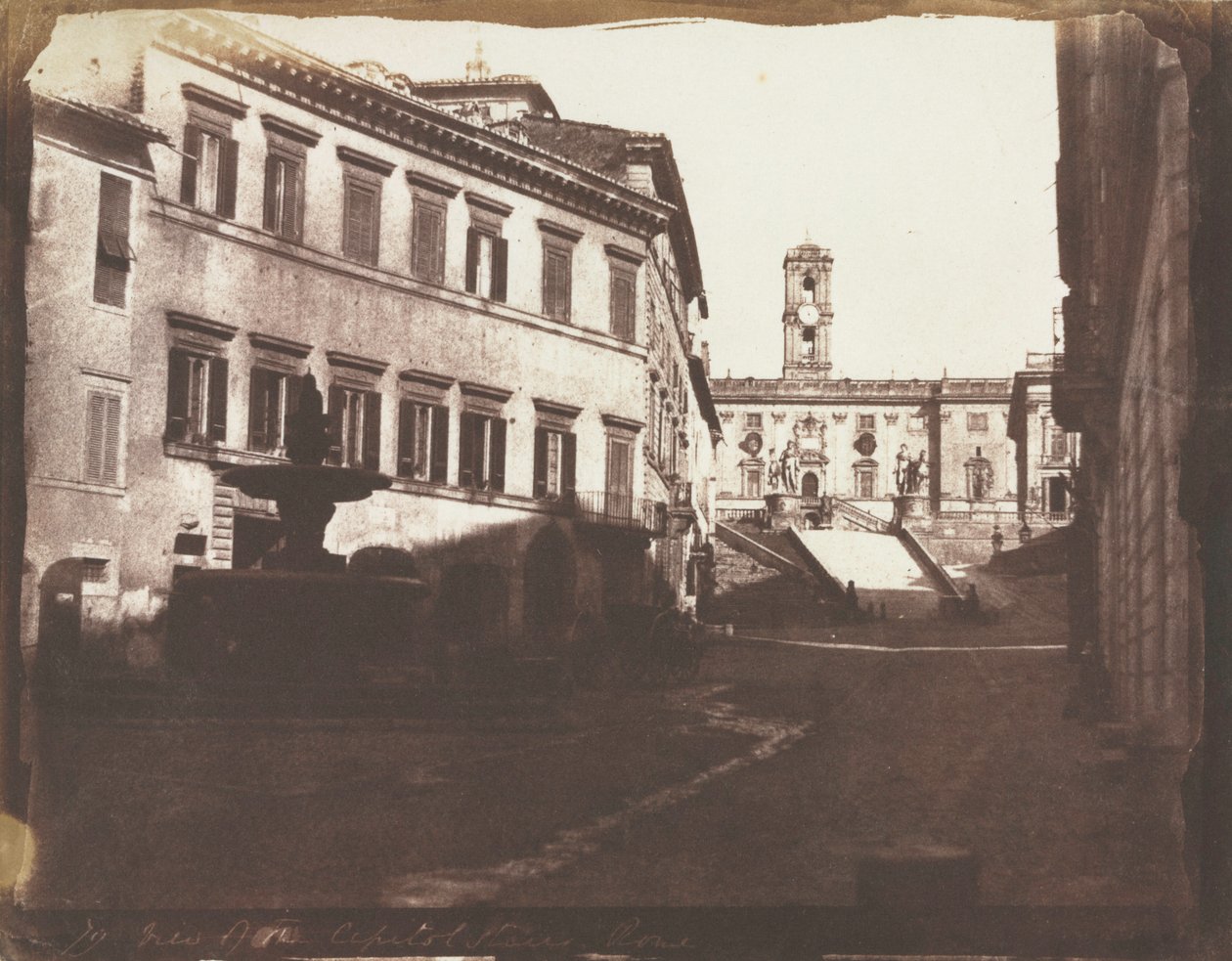 منظر لسلالم الكابيتول ، روما ، 1846. بواسطة كالفيرت ريتشارد جونز
