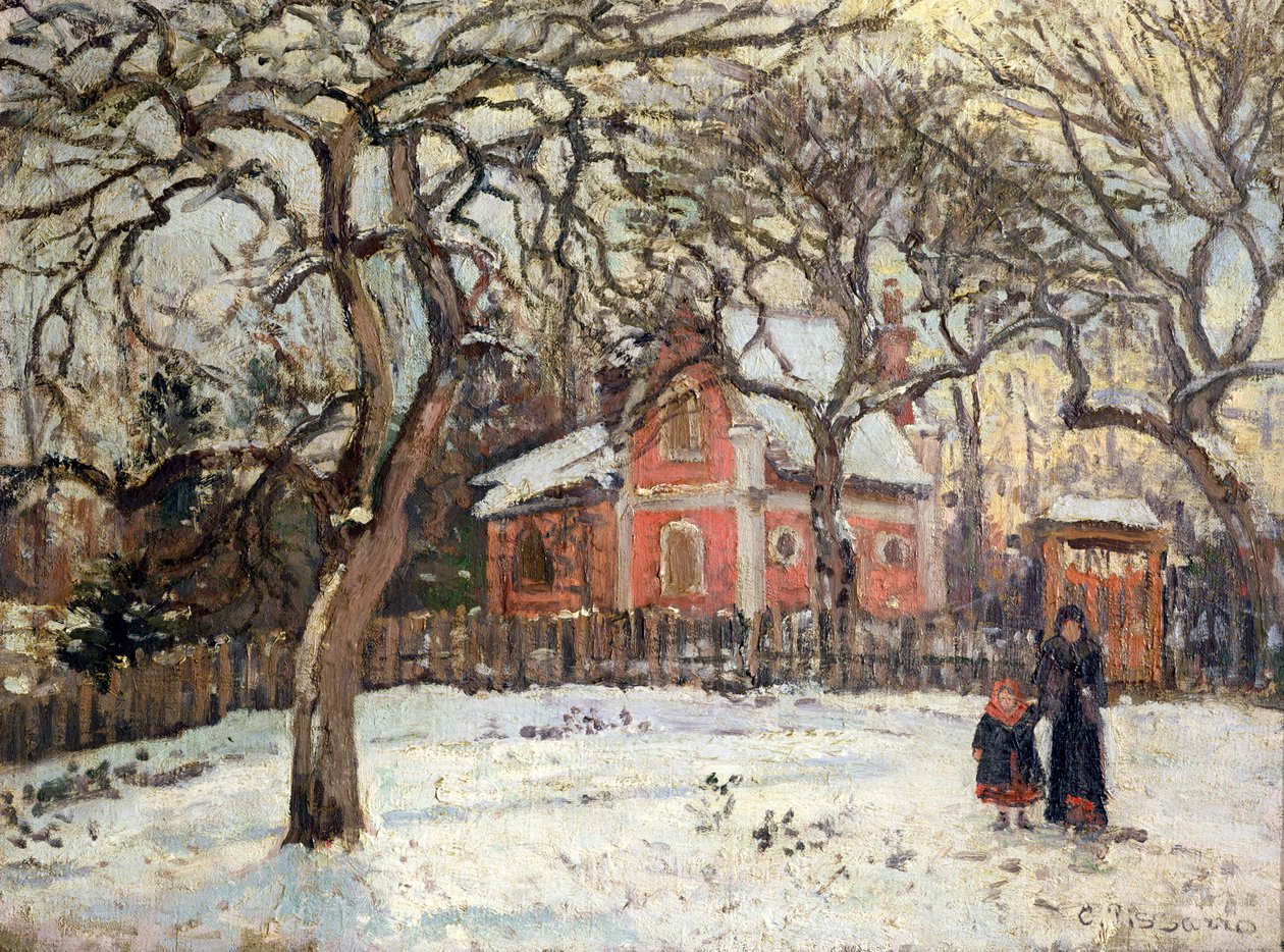 أشجار الكستناء في Louveciennes ، c.1871-2 بواسطة كميل يعقوب بيسارو