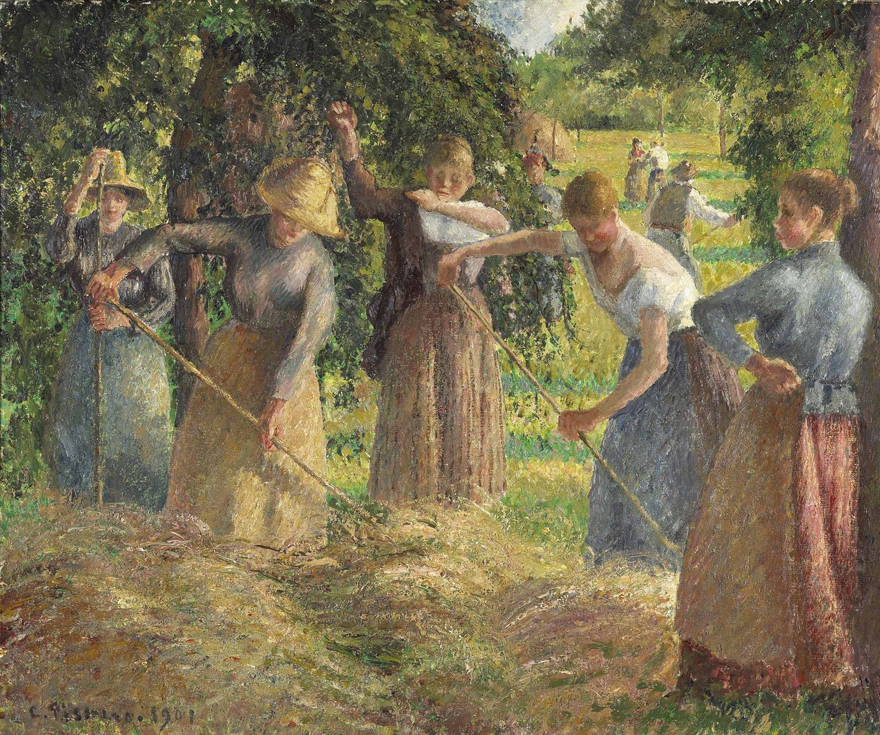 Hay Harvest في Éragny بواسطة كميل يعقوب بيسارو
