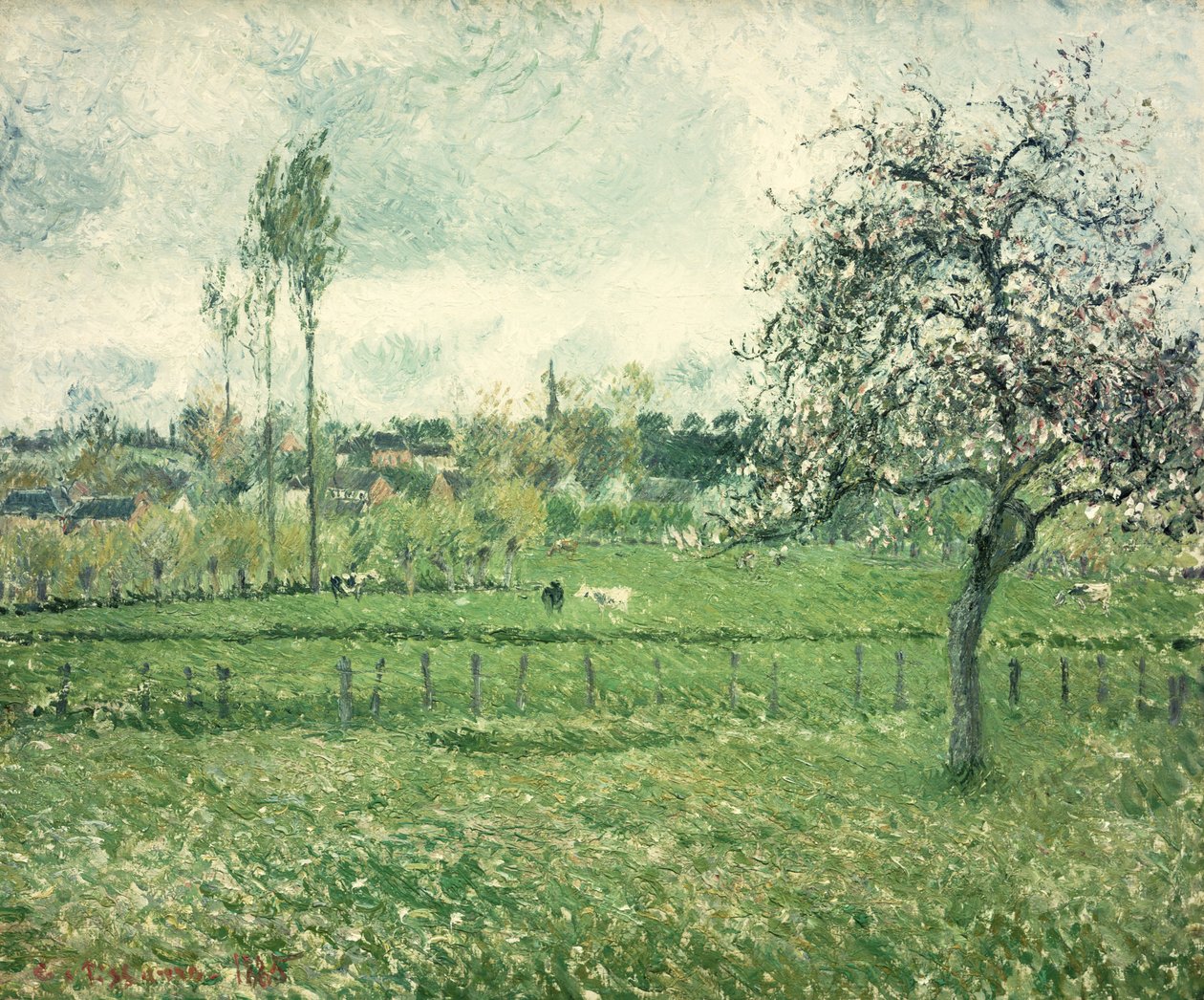 مرج في Eragny ، 1885 بواسطة كميل يعقوب بيسارو