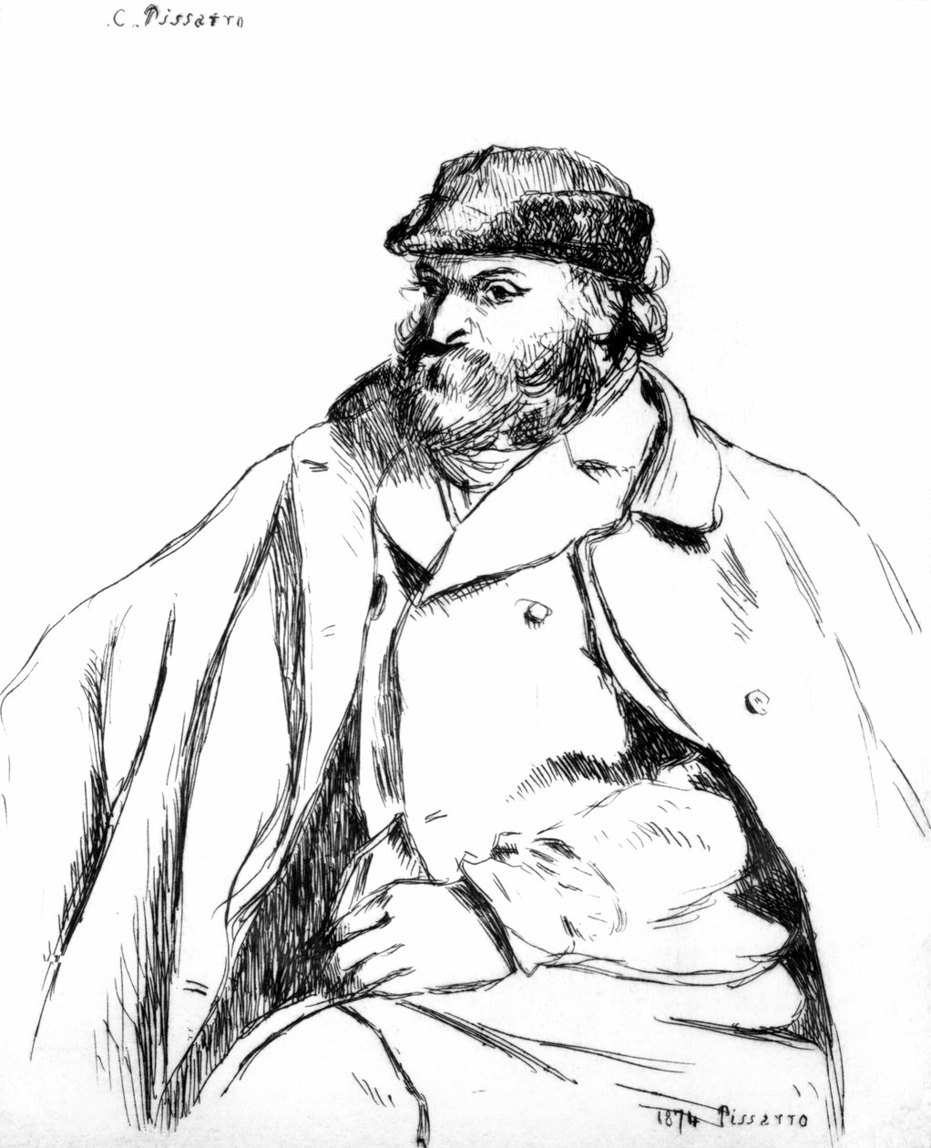 صورة سيزان ، 1874 بواسطة كميل يعقوب بيسارو