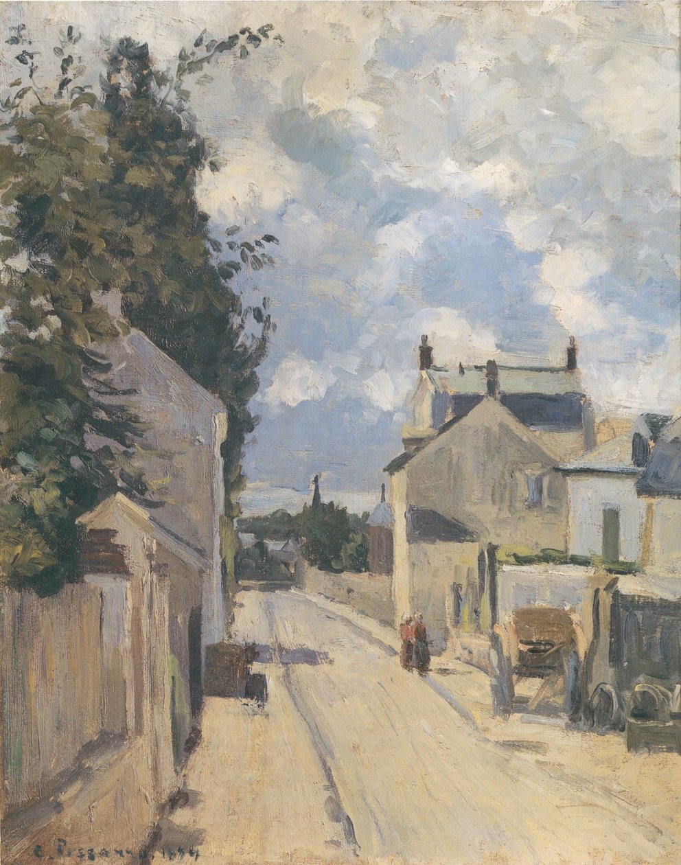 Rue de LHermitage Pontoise بواسطة كميل يعقوب بيسارو