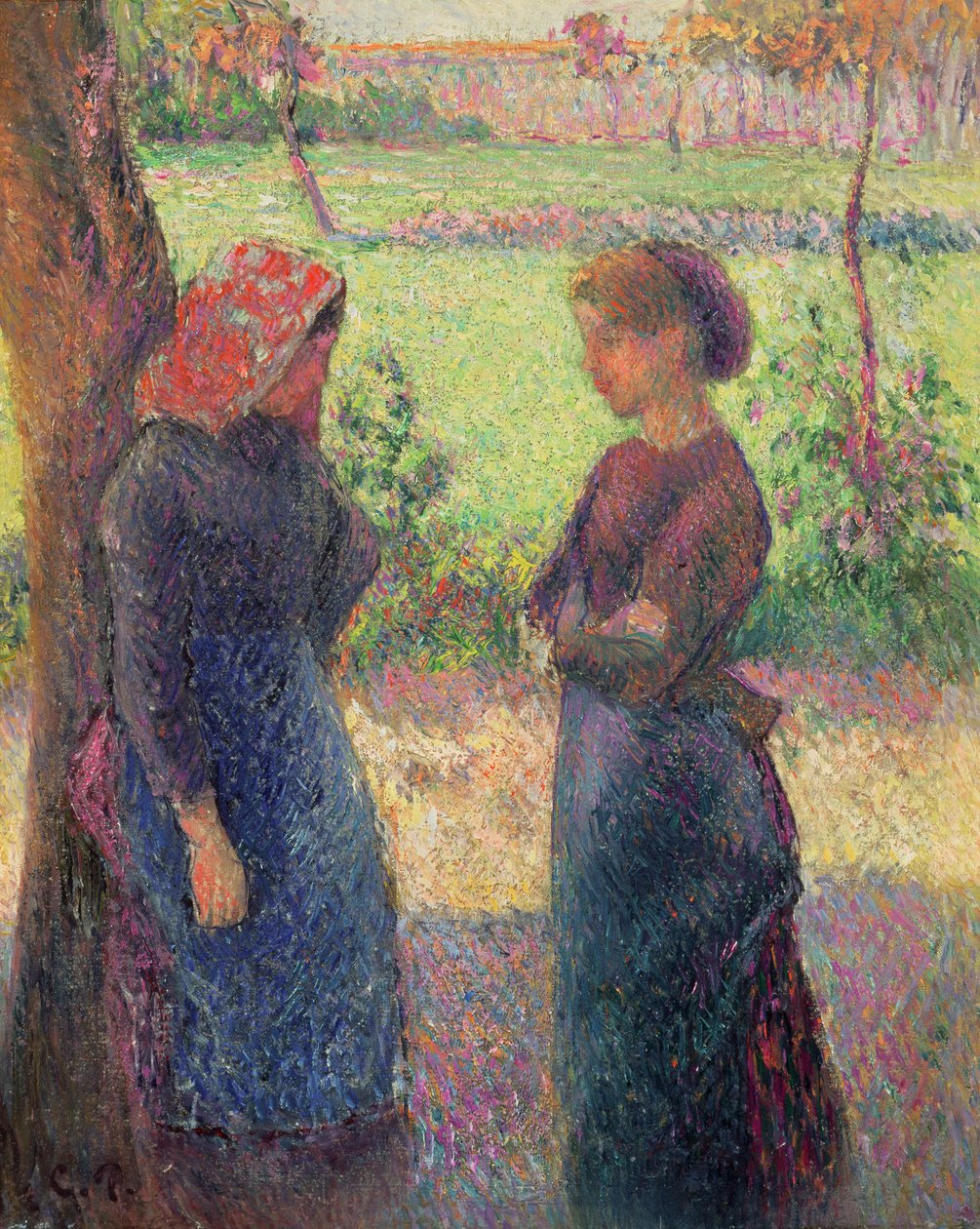 الدردشة ، c.1892 بواسطة كميل يعقوب بيسارو