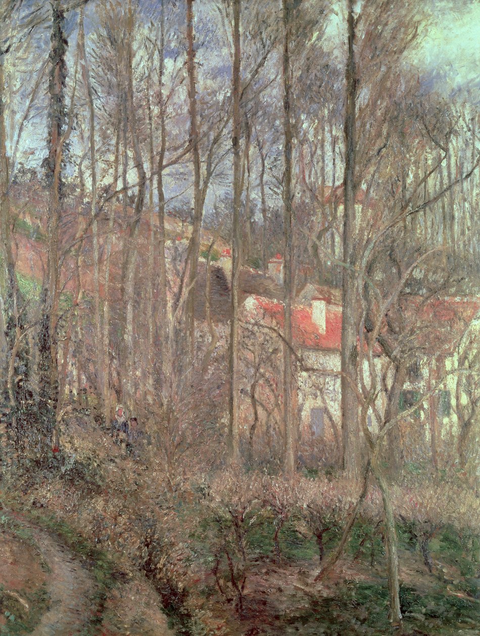 The Cote des Boeufs at L&39;Hermitage، Pontoise، 1877 بواسطة كميل يعقوب بيسارو