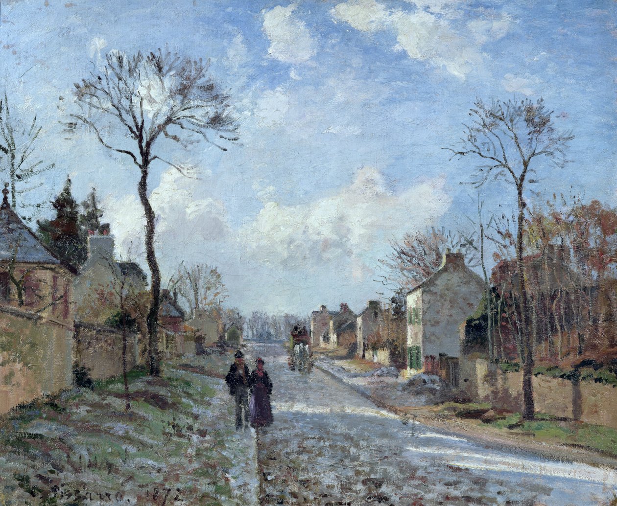 الطريق إلى Louveciennes ، 1872 بواسطة كميل يعقوب بيسارو
