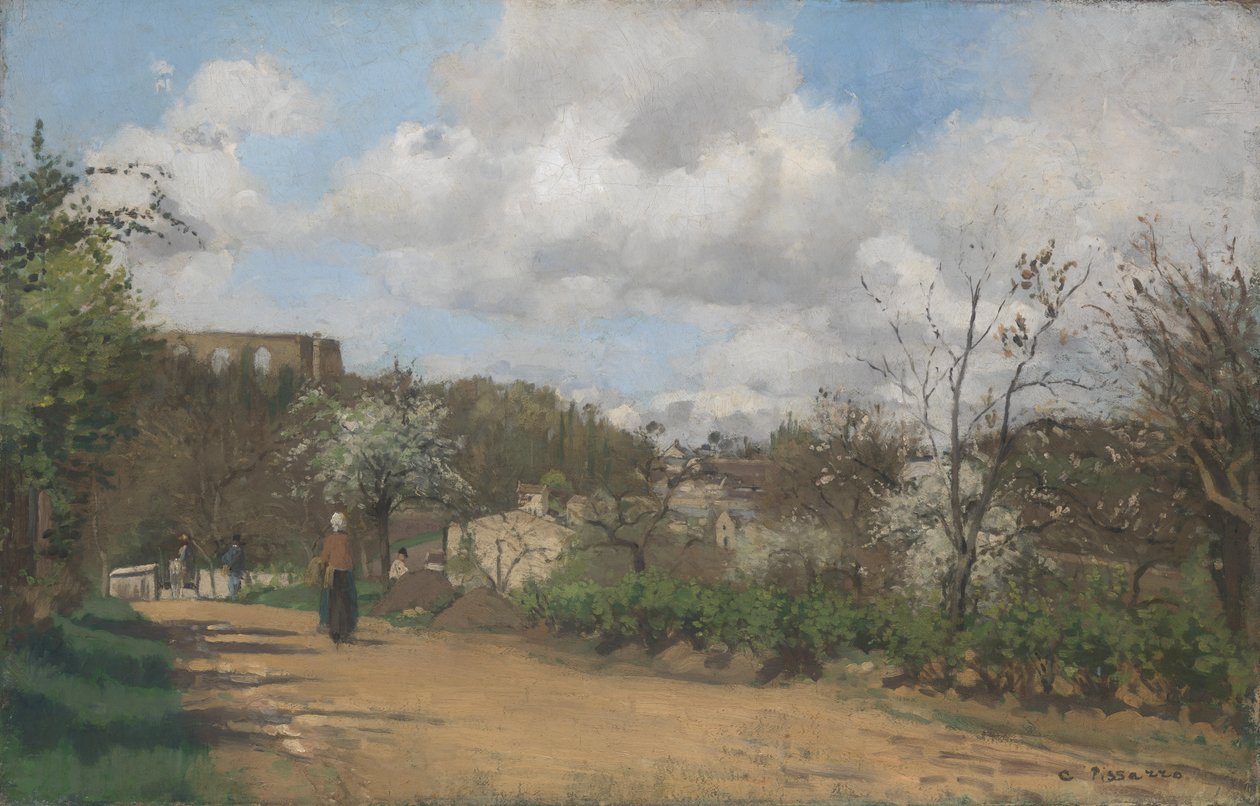 منظر من Louveciennes ، 1869-1870 بواسطة كميل يعقوب بيسارو