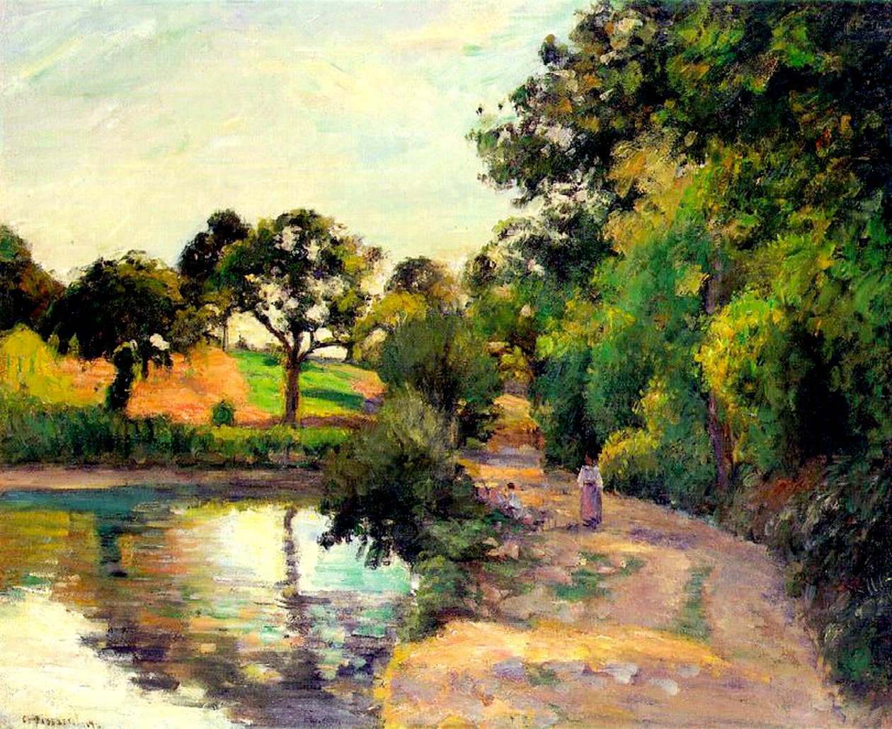 بركة في Montfoucault ، 1874 بواسطة كميل يعقوب بيسارو