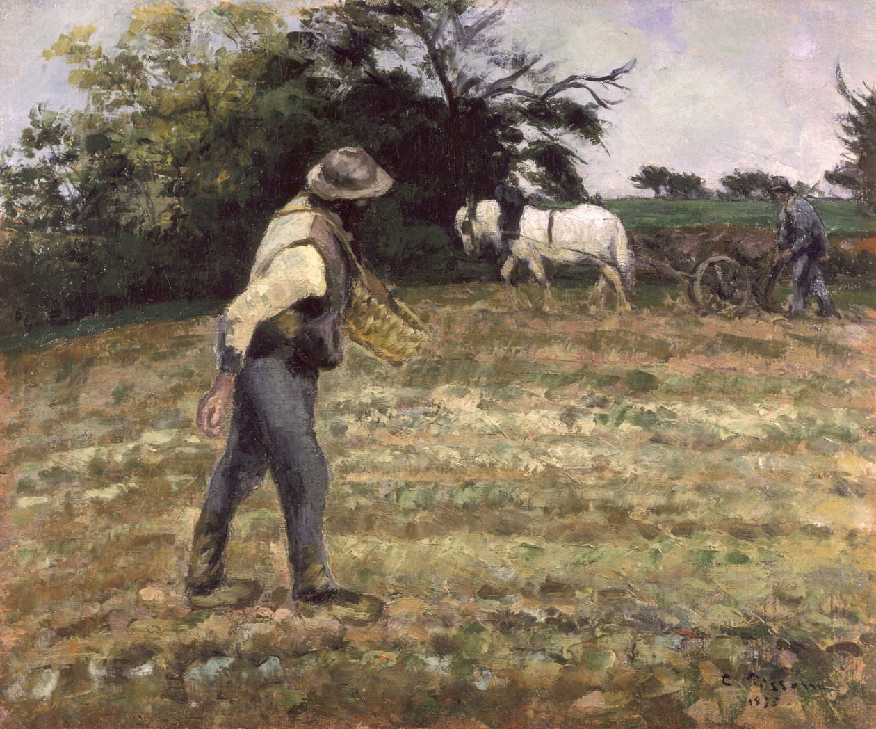 الزارع ، مونتفوكو ، 1875 بواسطة كميل يعقوب بيسارو