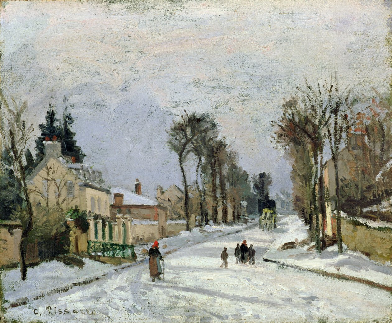 طريق فرساي في Louveciennes ، 1869 بواسطة كميل يعقوب بيسارو