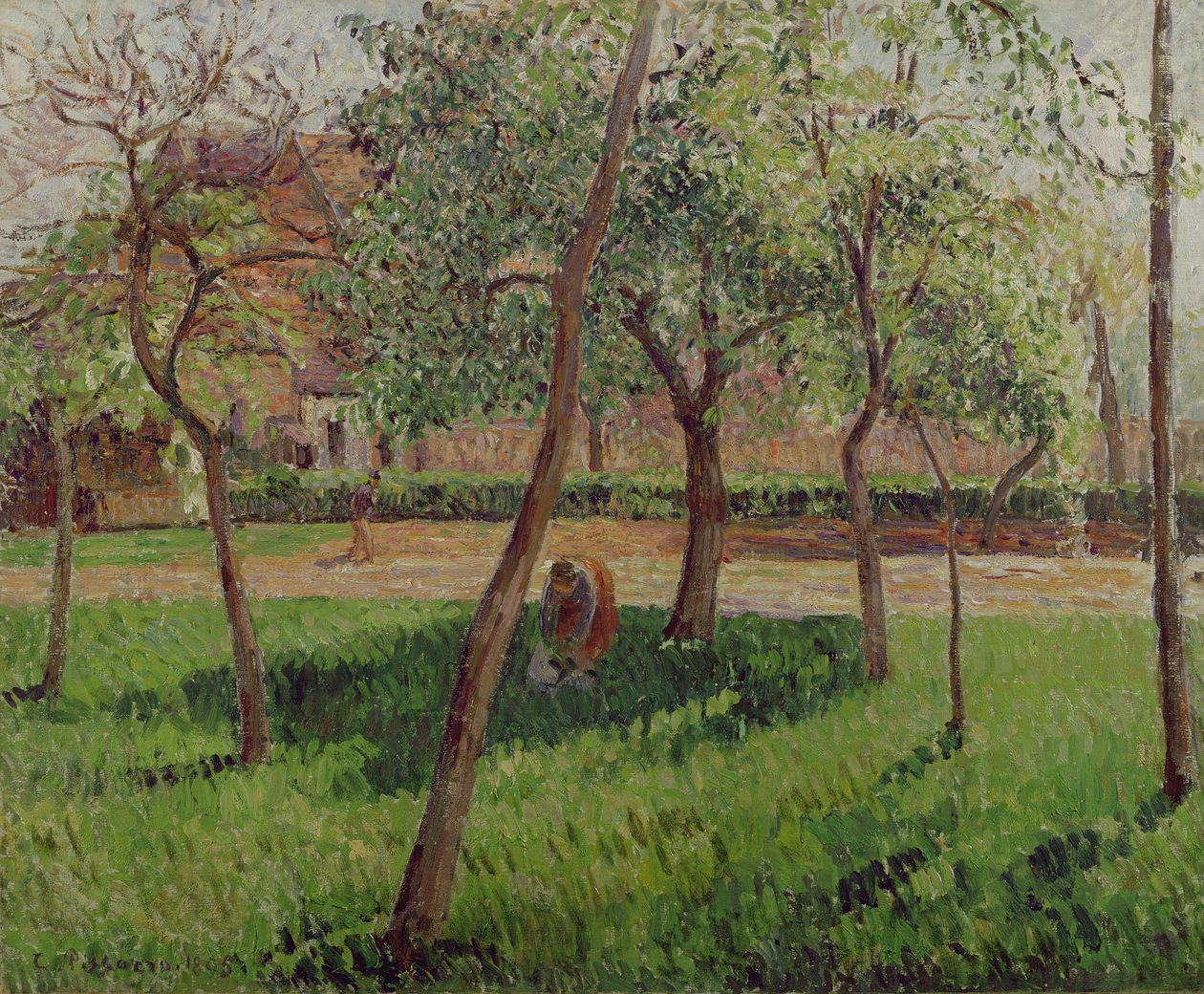 حديقة مسورة في Eragny ، 1895 بواسطة كميل يعقوب بيسارو