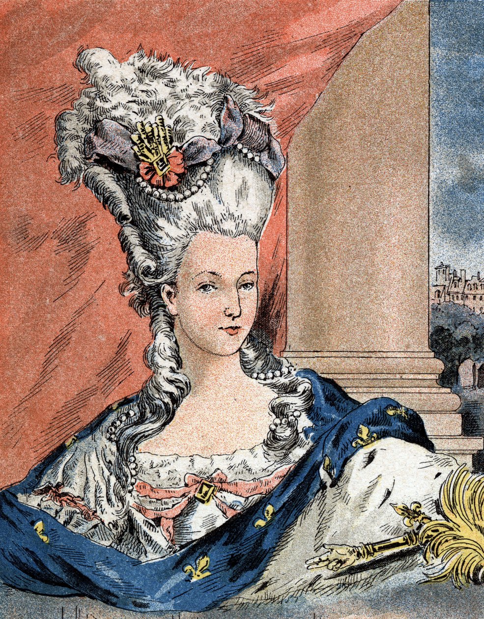 صورة لماري أنطوانيت بريشة لورين هابسبورغ ، ملكة فرنسا (1755-1793). بواسطة كميل جيلبرت