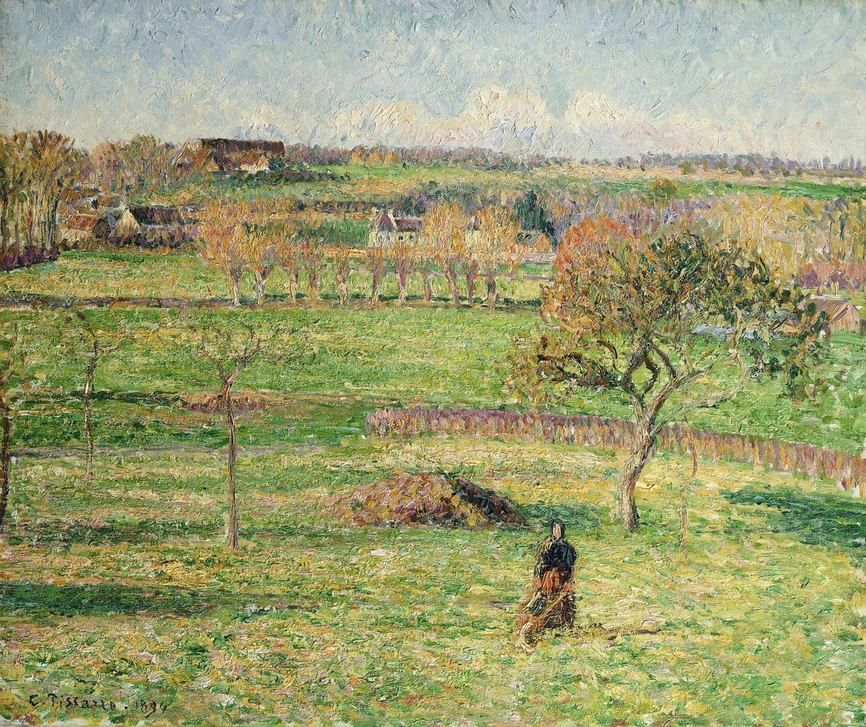 Bazincourt Prairie ، الخريف ؛ Prairies de Bazincourt ، Fall ، 1894 بواسطة كميل يعقوب بيسارو