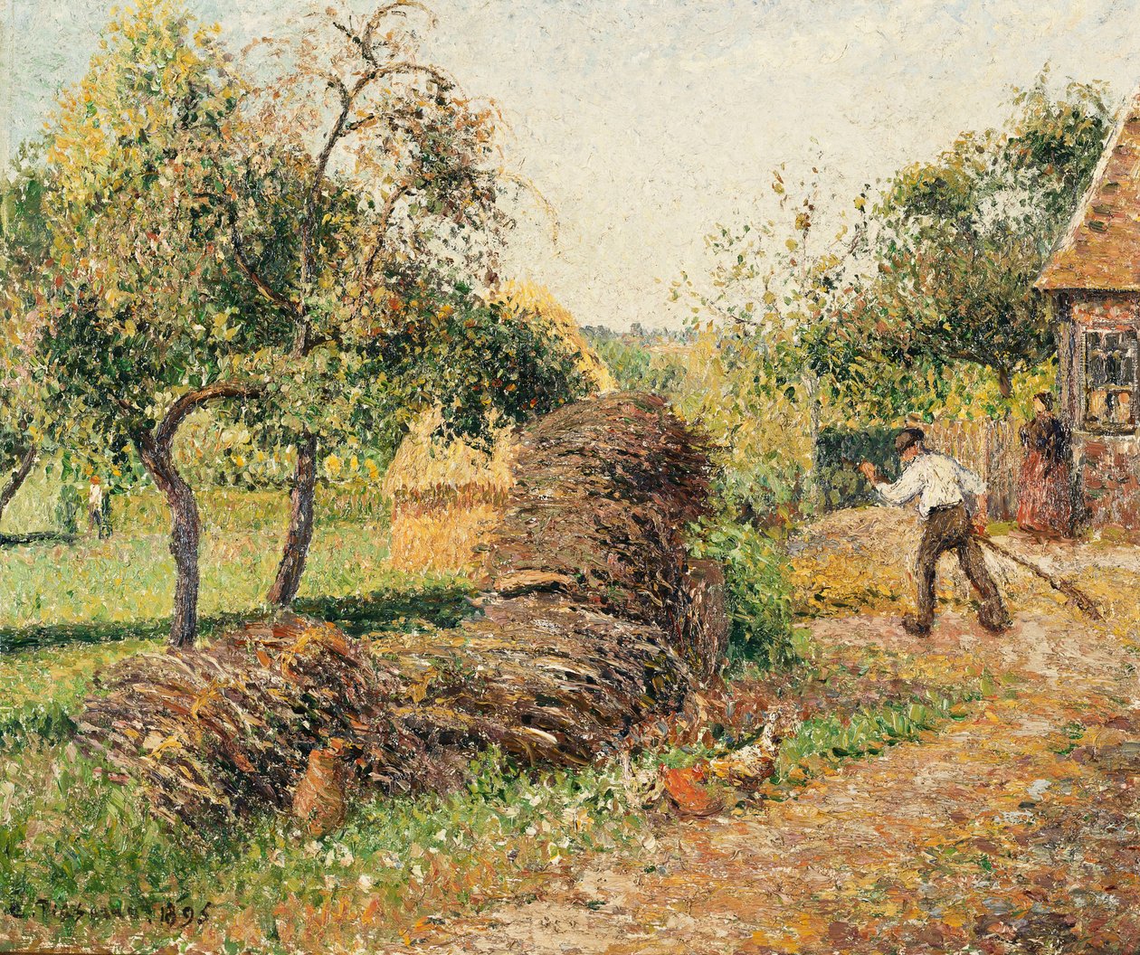 محكمة الأم لوسيان ، Eragny ؛ محكمة الأم لوسيان ، Eragny ، 1895 بواسطة كميل يعقوب بيسارو