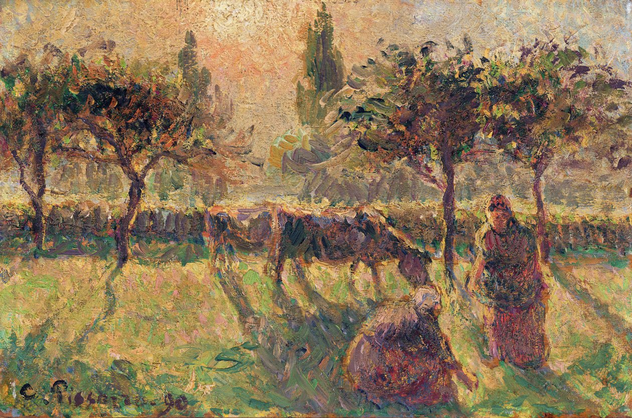 في الحقول ، 1890 بواسطة كميل يعقوب بيسارو