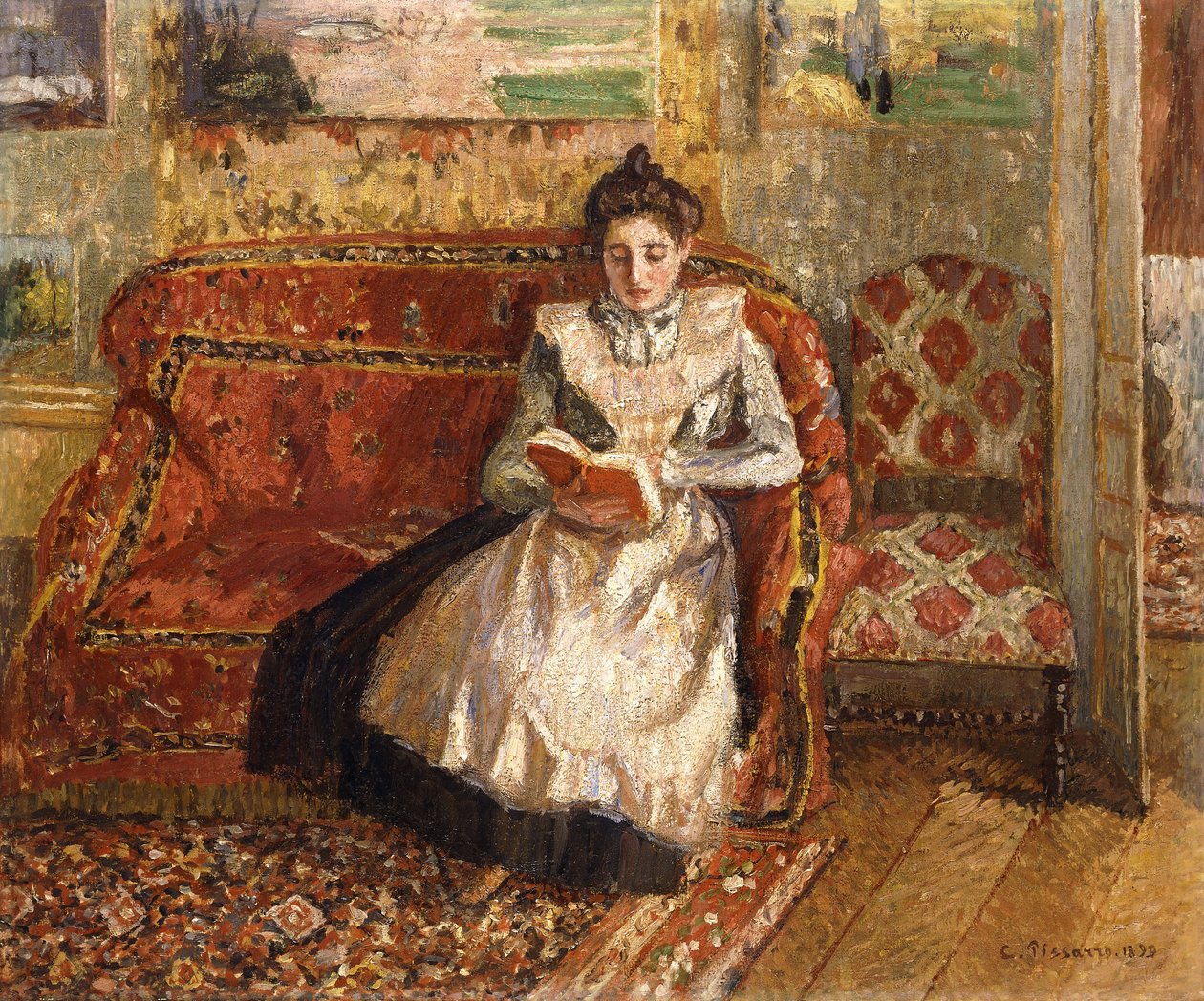 جين ريدينج ، 1899 بواسطة كميل يعقوب بيسارو