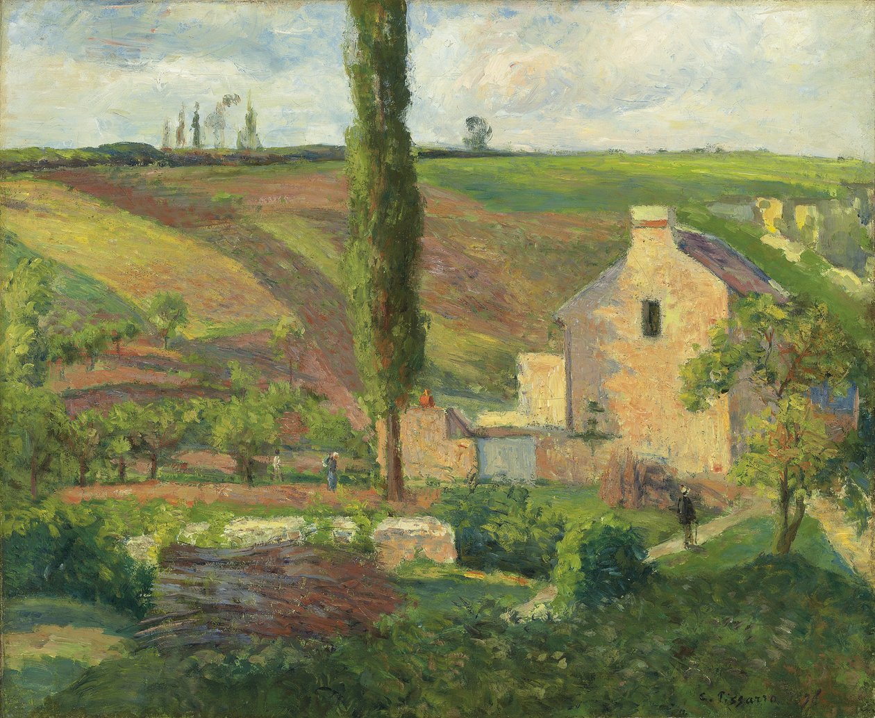 La Cote des Mathurins al "Hermitage، Pontoise، 1876 بواسطة كميل يعقوب بيسارو
