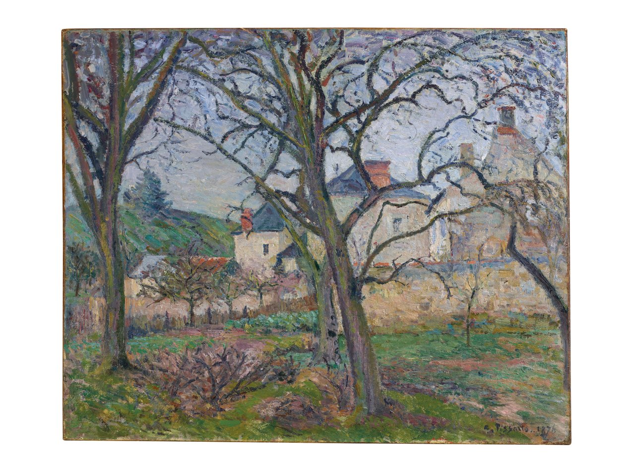 حديقة Maubuisson ، ينظر إليها نحو Côte Saint-Denis ، Pontoise ، 1876 بواسطة كميل يعقوب بيسارو