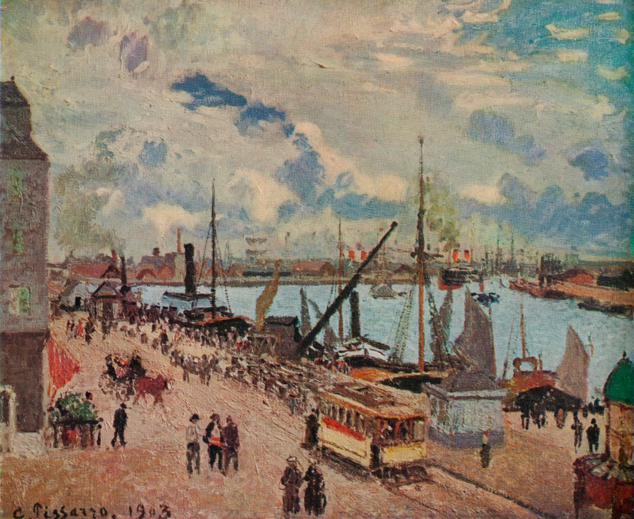 المرفأ الخارجي لو هافر ، 1903 بواسطة كميل يعقوب بيسارو