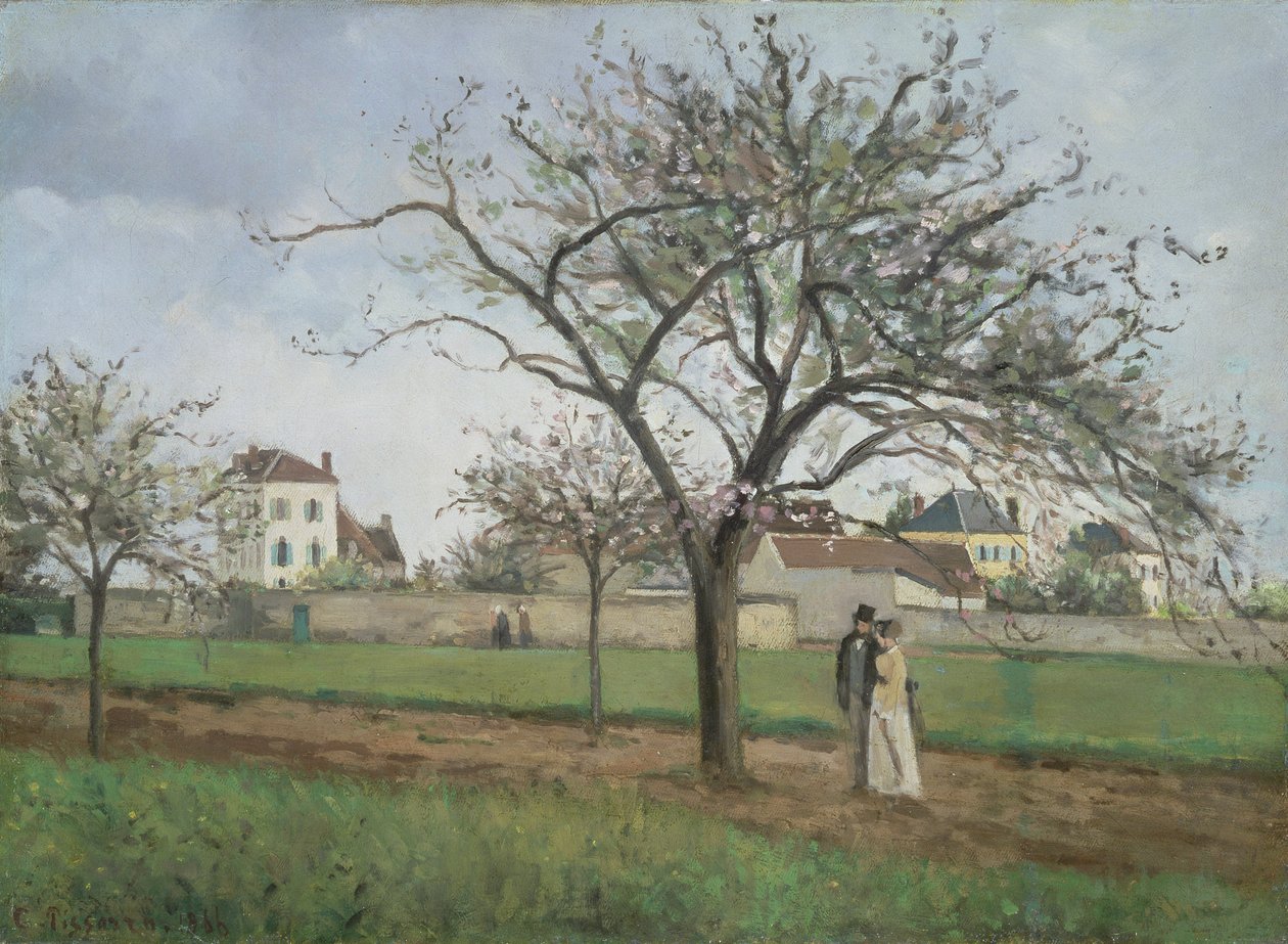 منزل Pere Gallien في Pontoise ، 1866 بواسطة كميل يعقوب بيسارو