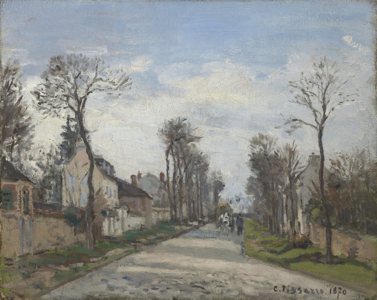 طريق فرساي ، Louveciennes ، 1870 بواسطة كميل يعقوب بيسارو