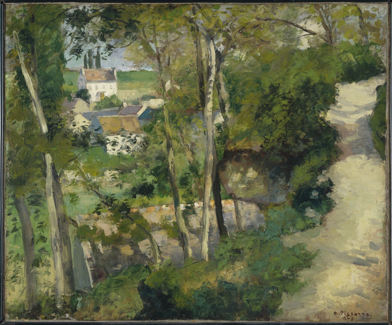 The Climb، Rue de la Cote-du-Jalet، Pontoise، 1875 بواسطة كميل يعقوب بيسارو