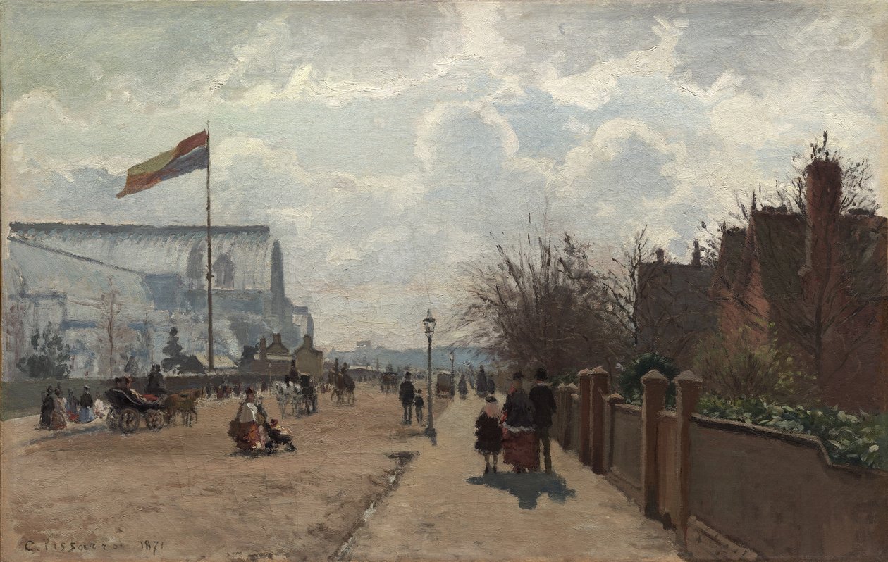 قصر كريستال 1871 بواسطة كميل يعقوب بيسارو