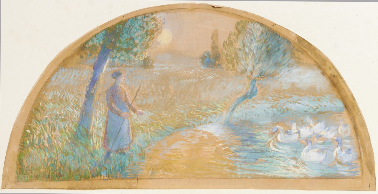 فتاة الأوزة ، 1890 بواسطة كميل يعقوب بيسارو