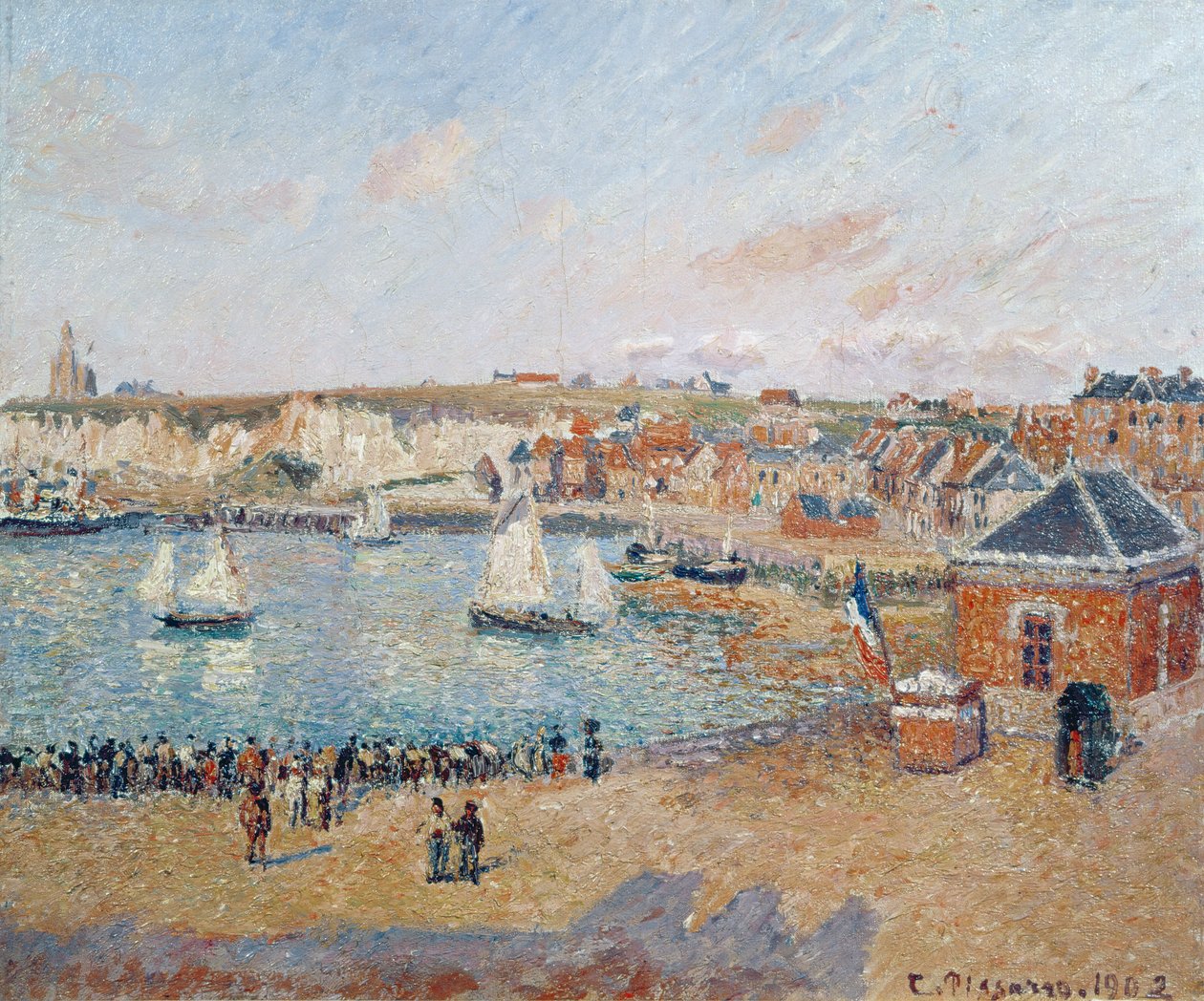 الميناء الخارجي في دييب ، 1902 بواسطة كميل يعقوب بيسارو