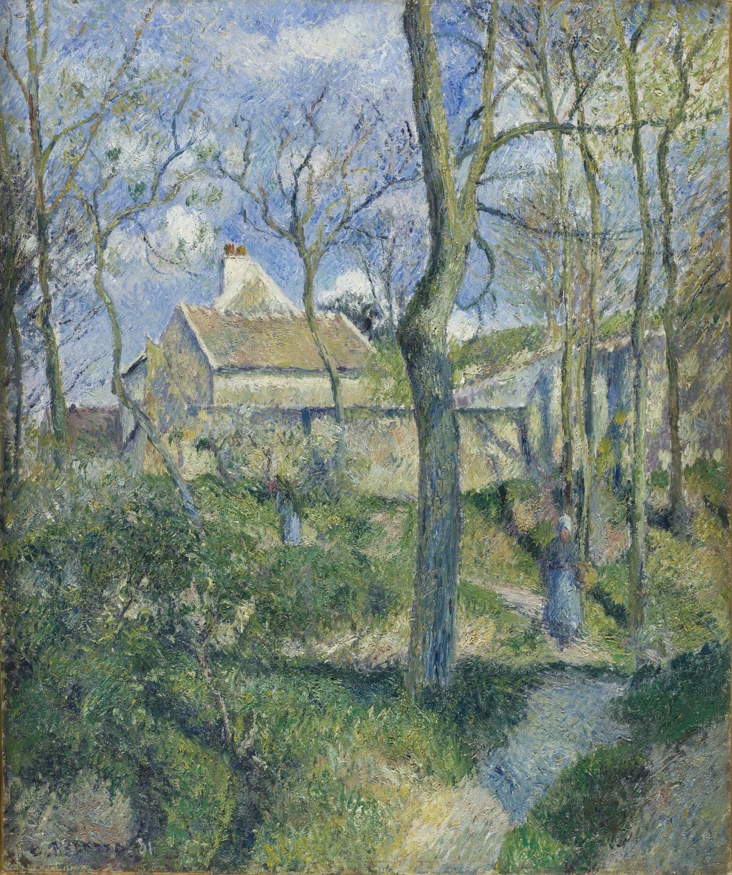 الطريق إلى Les Pouilleux ، Pontoise ، 1881 بواسطة كميل يعقوب بيسارو