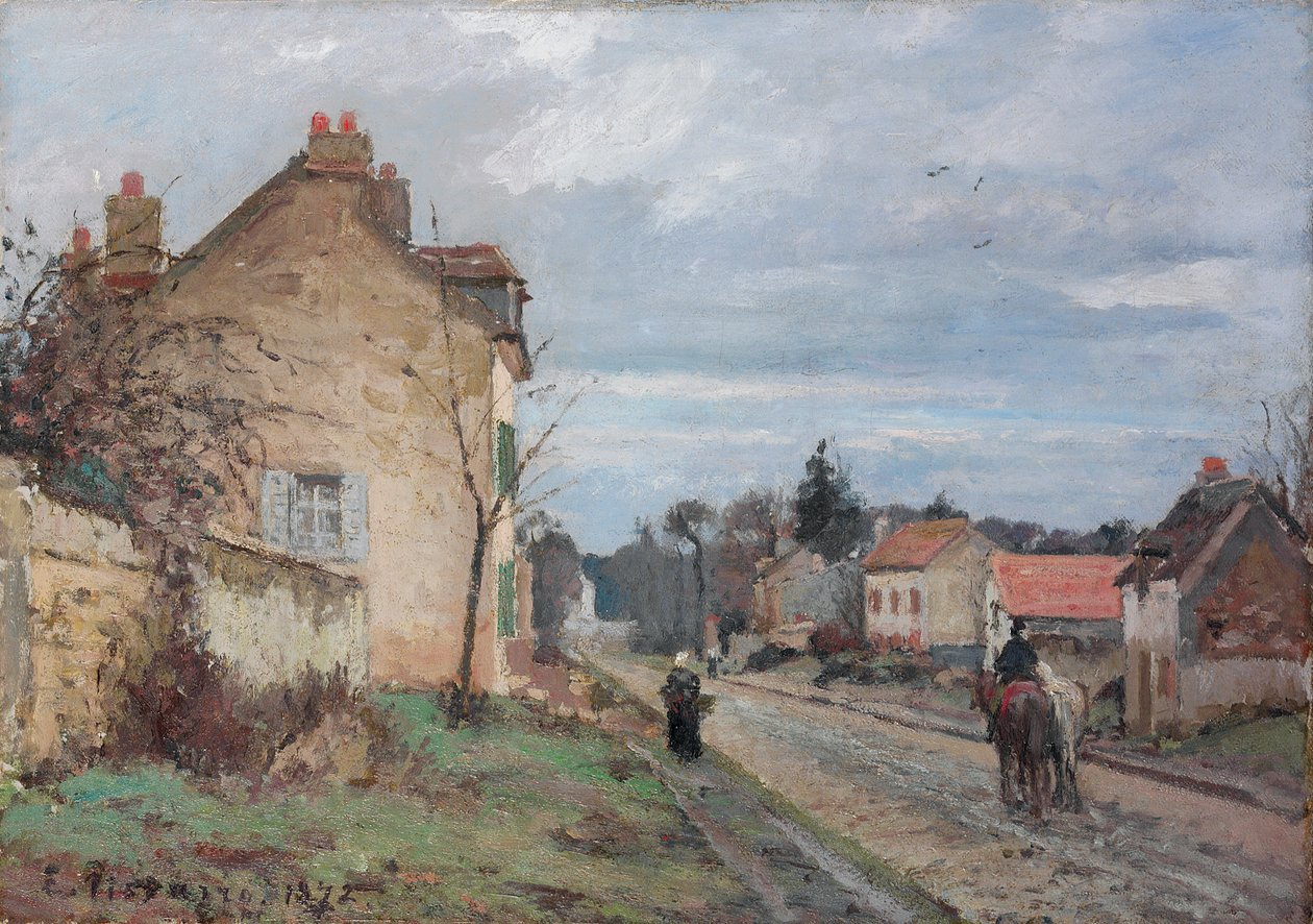 الطريق إلى Louveciennes ؛ الطريق إلى Louveciennes ، 1872 بواسطة كميل يعقوب بيسارو