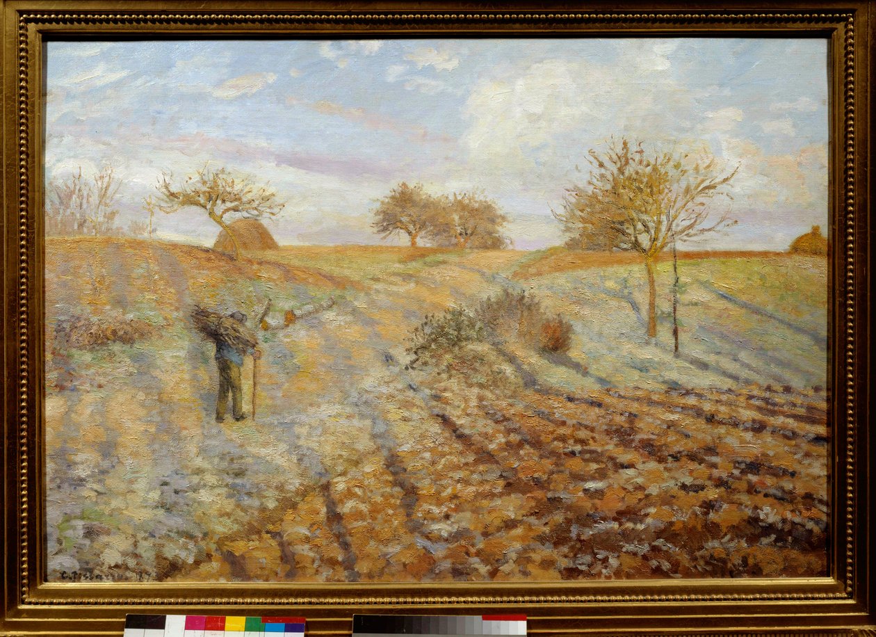 لوحة جيلي بيضاء لكاميل بيسارو (1830-1903). 1873 الأحد. 0.65 × 0.93 م. باريس ، متحف أورسيه بواسطة كميل يعقوب بيسارو