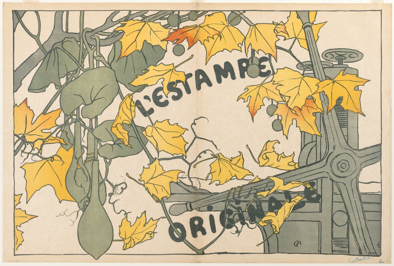 غلاف LEstampe Originale ، 1894. بواسطة كميل مارتن
