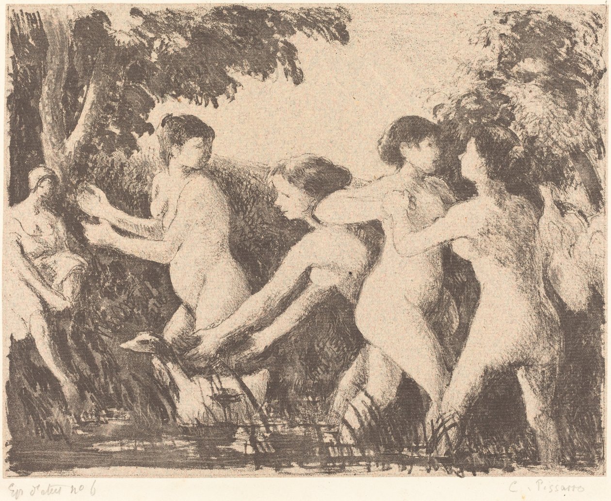 باثرز ريسلنغ باثرز ريسلينغ ، ج. 1896. بواسطة كميل بيسارو