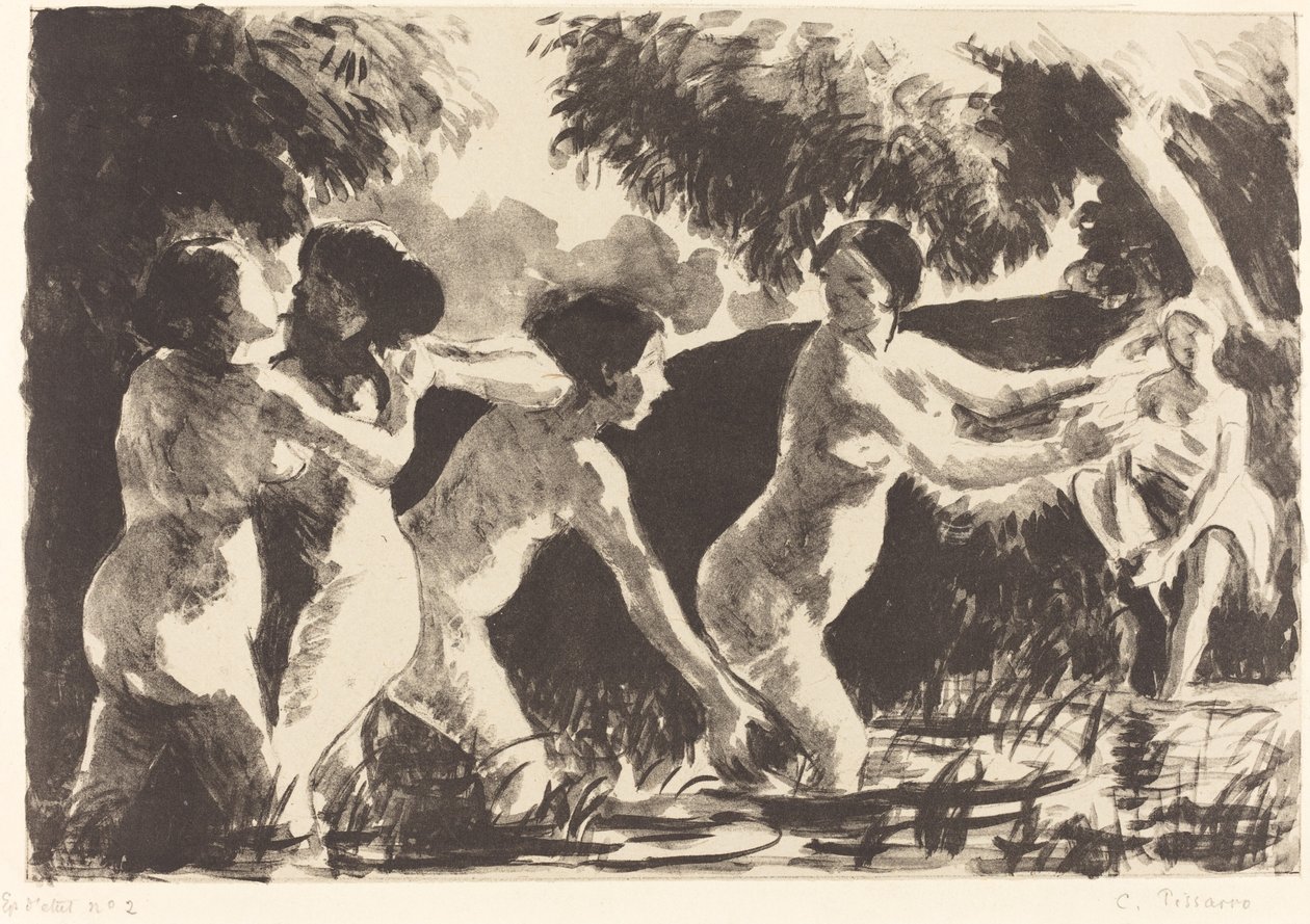 باثرز ريسلنغ بينوس لوتانتس ، ج. 1896. بواسطة كميل بيسارو