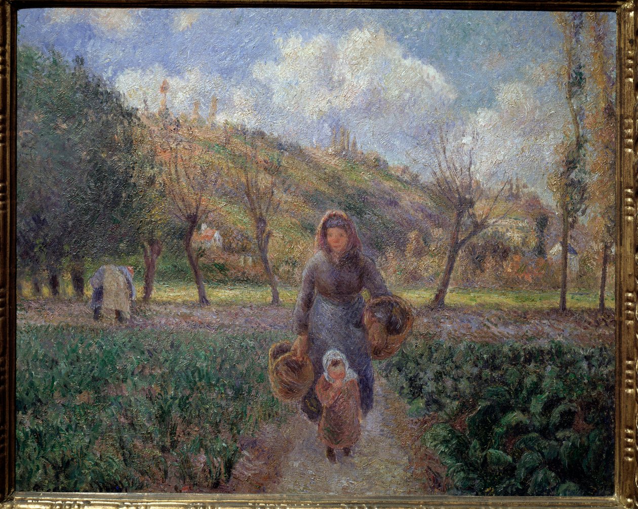 في حديقة الخضروات لوحة لكاميل بيسارو (1830-1903) 1881 خافت 45.5x55 سم معرض براغ الوطني بواسطة كميل يعقوب بيسارو