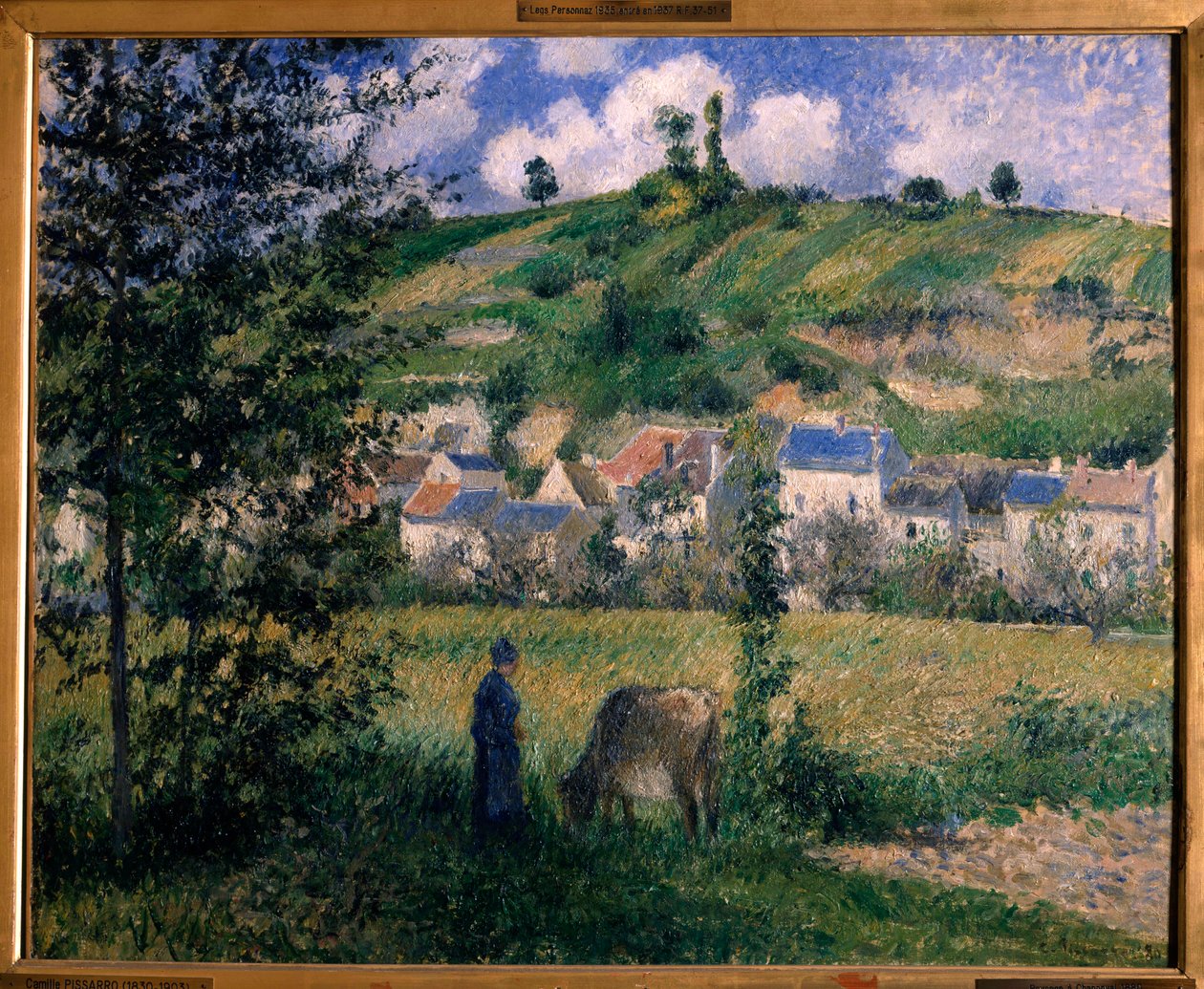 منظر طبيعي في رسم تشابلفال بواسطة كاميل بيسارو (1830-1903) 1880 صن. 0،54 × 0،65 م باريس ، متحف دورسيه بواسطة كميل يعقوب بيسارو