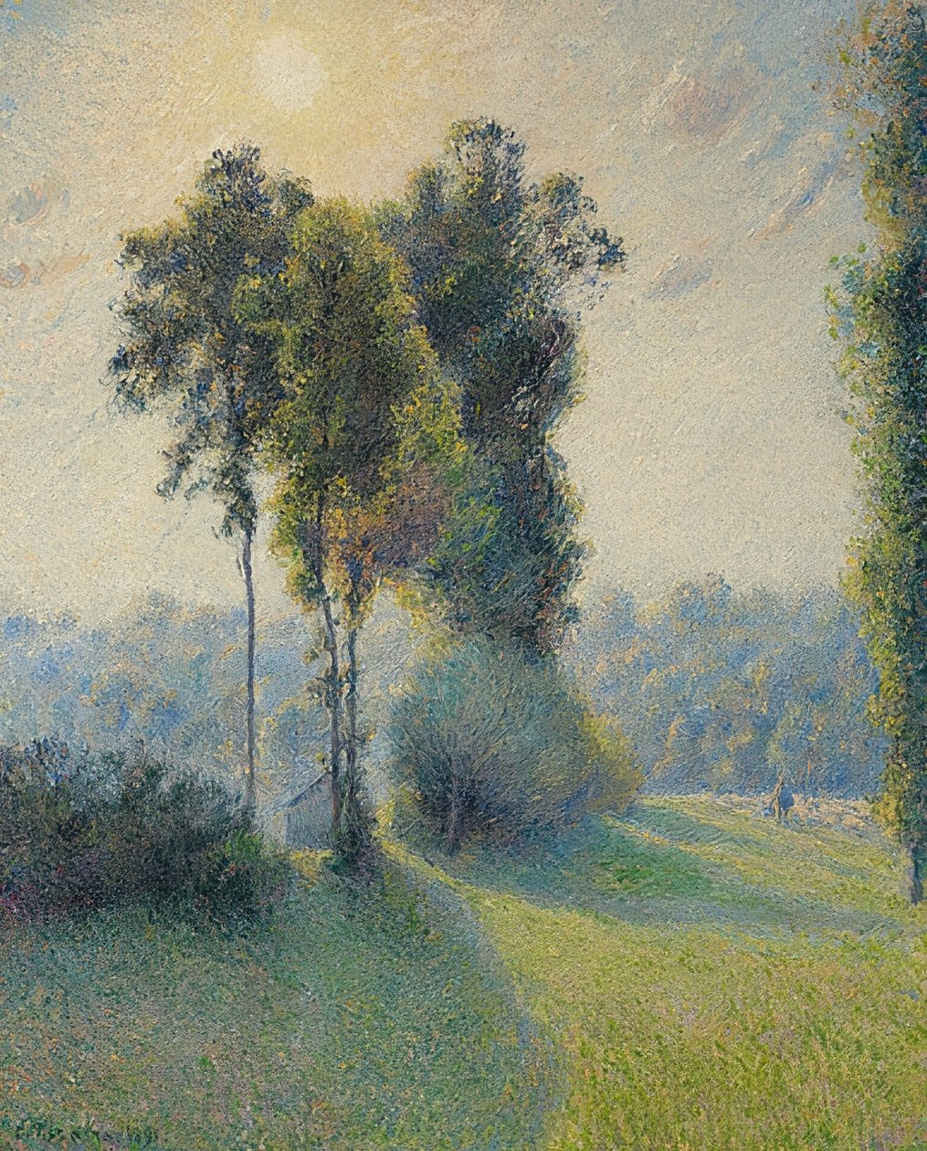 المناظر الطبيعية في سانت تشارلز ، بالقرب من Gisors عند غروب الشمس. 1891 بواسطة كميل يعقوب بيسارو