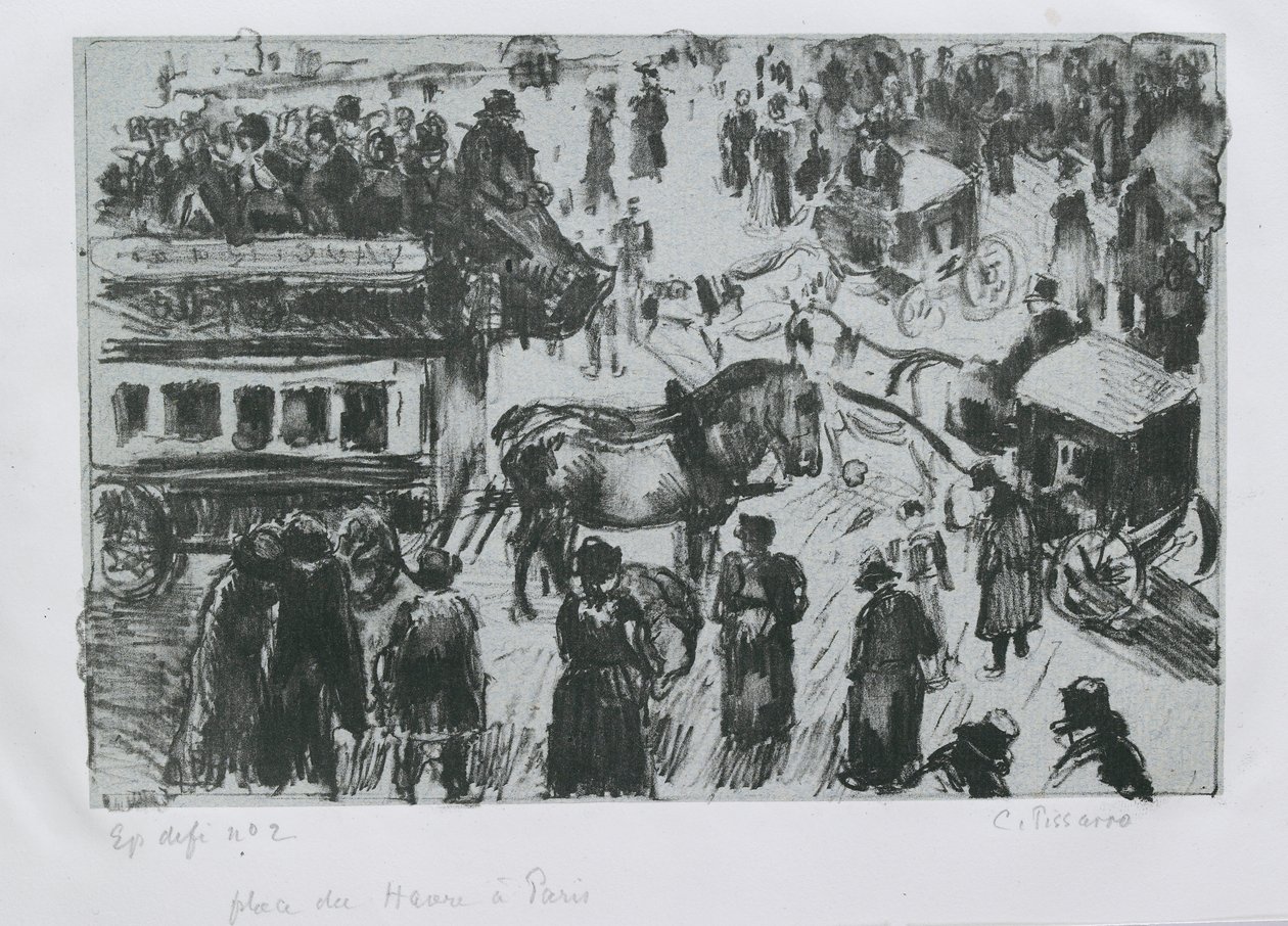 Place du Havre، Paris، c1897 بواسطة كميل بيسارو