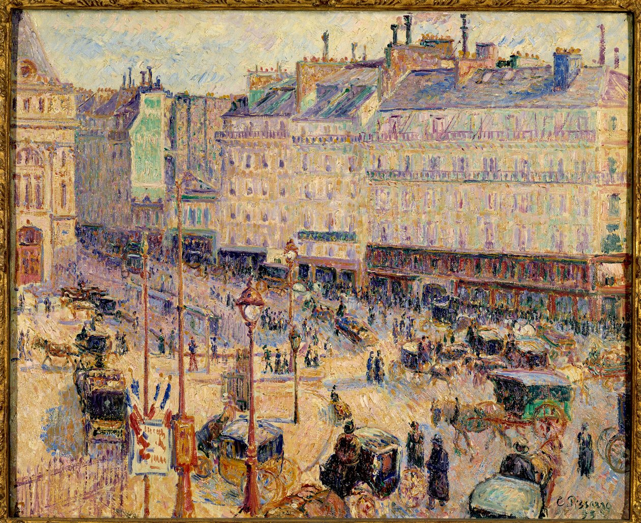 Place du Havre في باريس عام 1893 بواسطة كميل بيسارو