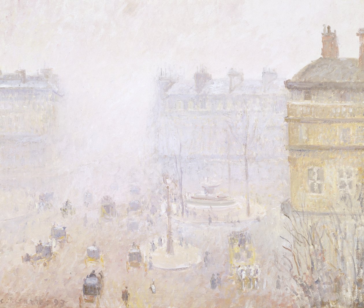 Place du Theatre Francais: Fog Effect بواسطة كميل يعقوب بيسارو