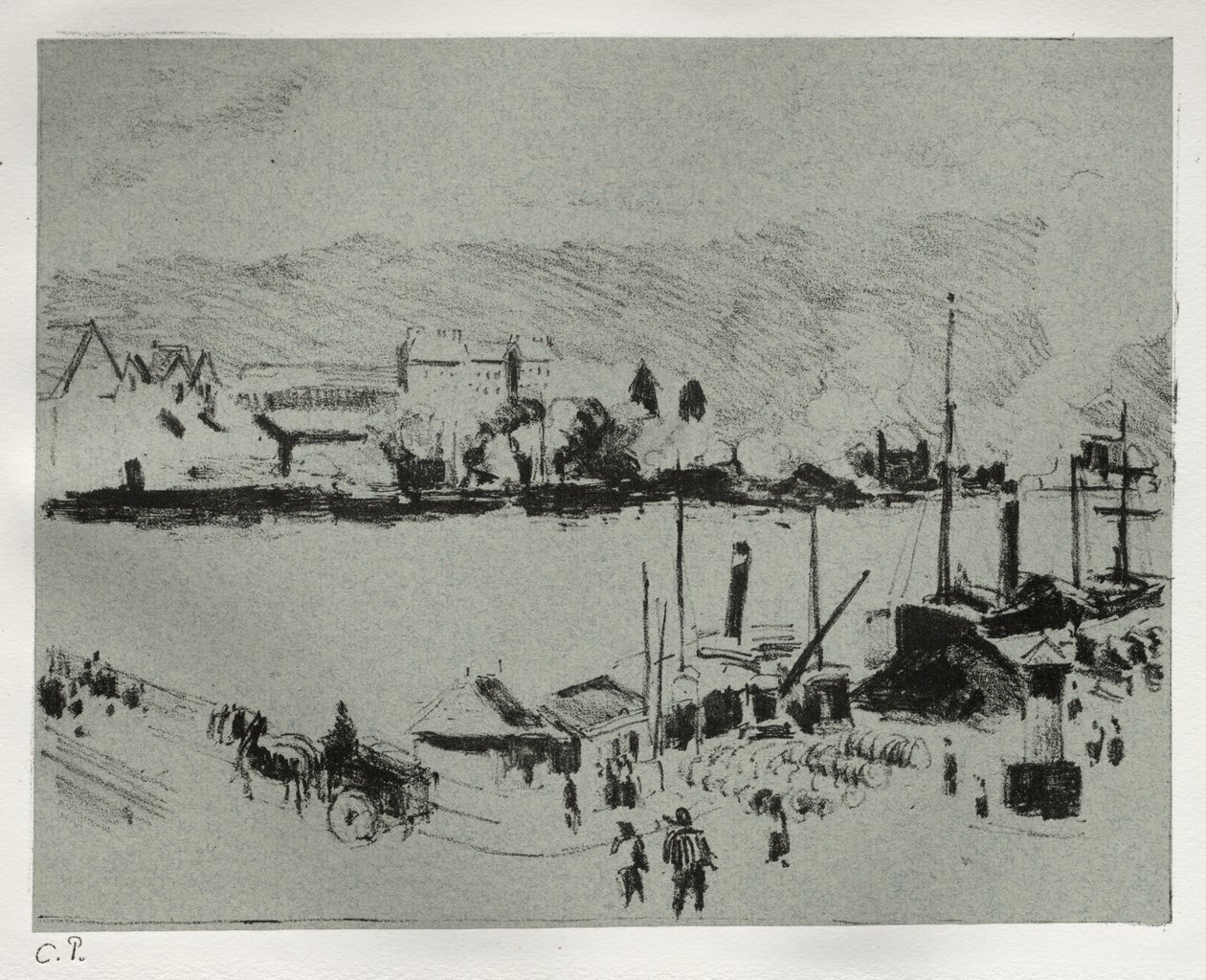 Quai Boieldieu في روان بواسطة كميل بيسارو