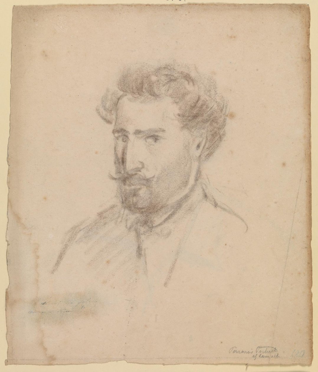صورة شخصية ، صورة شخصية بثلاثة أرباع إلى اليسار (كاراكاس (؟) 1853/54) بواسطة كميل بيسارو