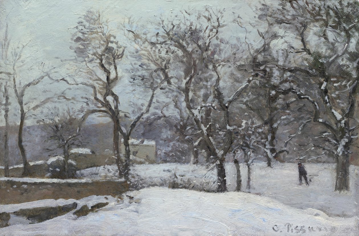 الثلج في Louveciennes ، ج. 1870. بواسطة كميل بيسارو