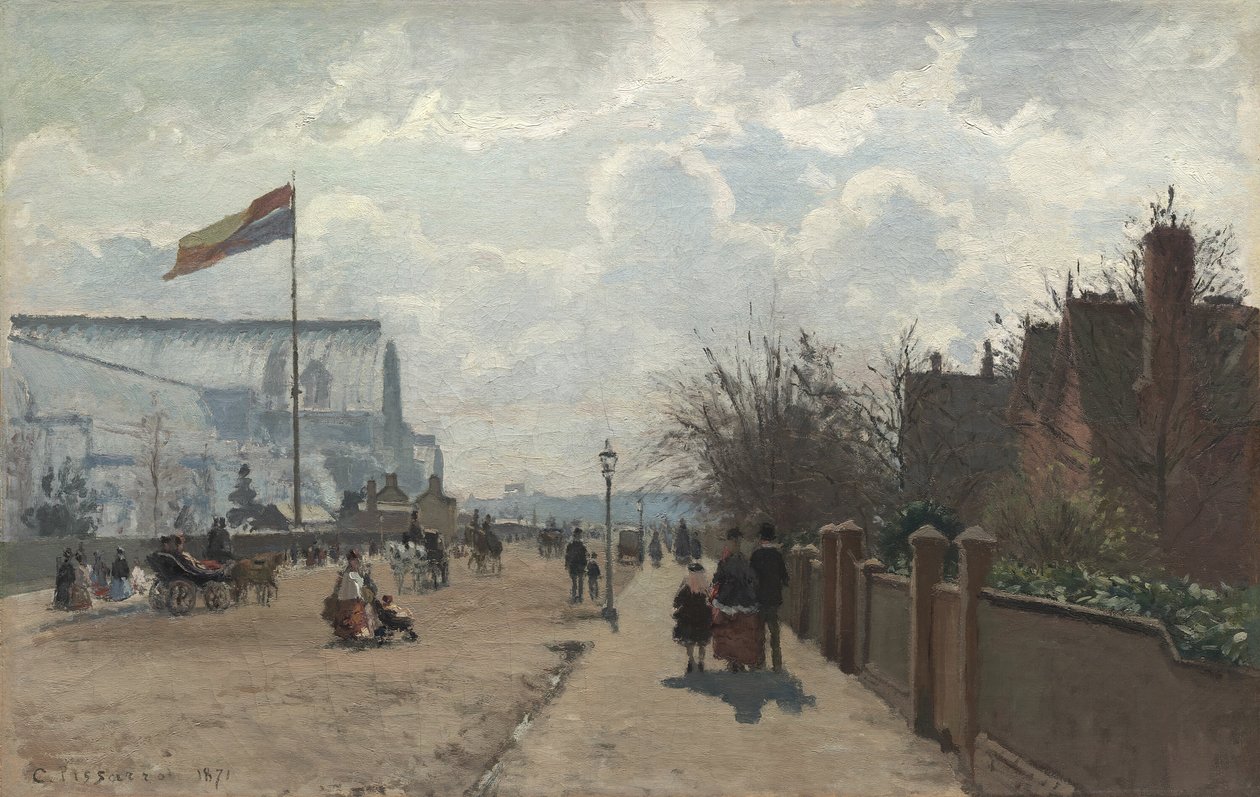 قصر الكريستال 1871. بواسطة كميل بيسارو