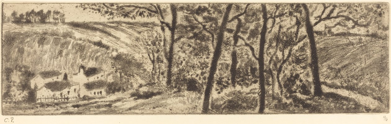 المناظر الطبيعية الطويلة (Paysage en long) بواسطة كميل بيسارو