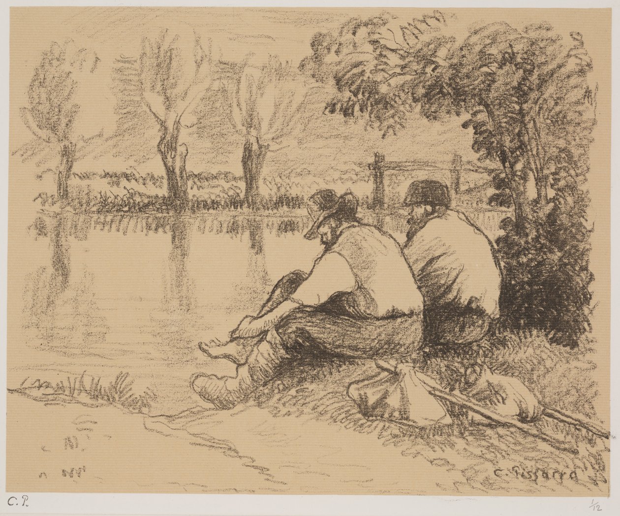 الصعلوك ، c1894 (ليثو) بواسطة كميل يعقوب بيسارو