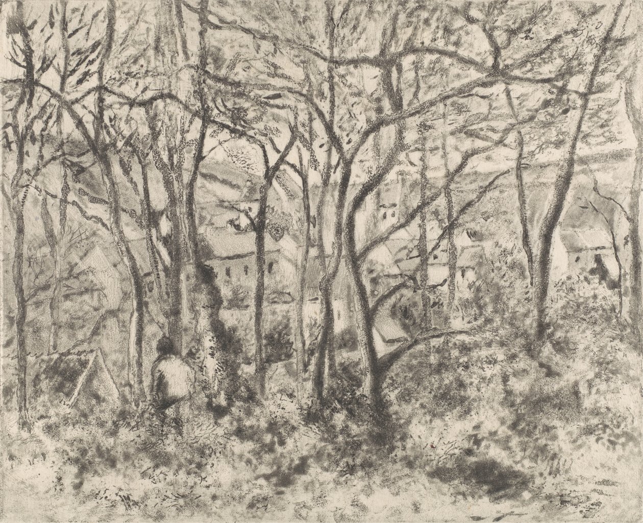 The Woods at L'Hermitage ، Pontoise ، 1879. بواسطة كميل بيسارو