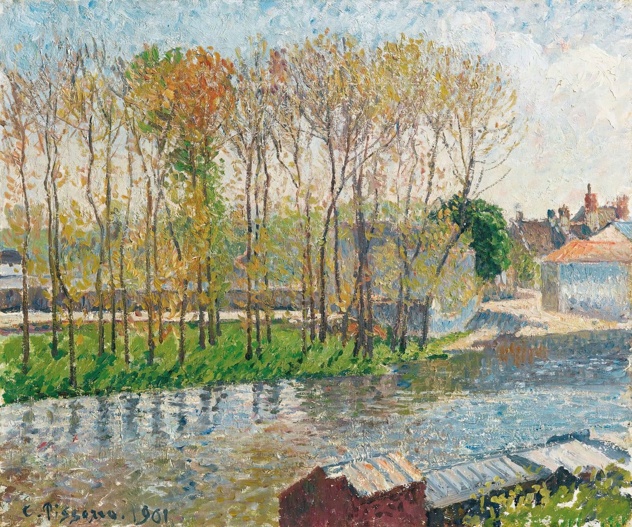 حدود Loing in Moret بواسطة كميل بيسارو